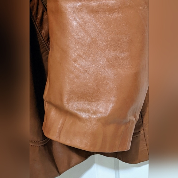 Fantastic International Men's Genuine Leather Jacket Warm Brown Size 52B - Picture 7 of 16